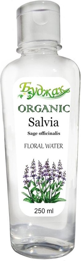 Biologische Salvia bloemwater - vermooide huid - anti-oxidant - huid en haar verzorging 250ml