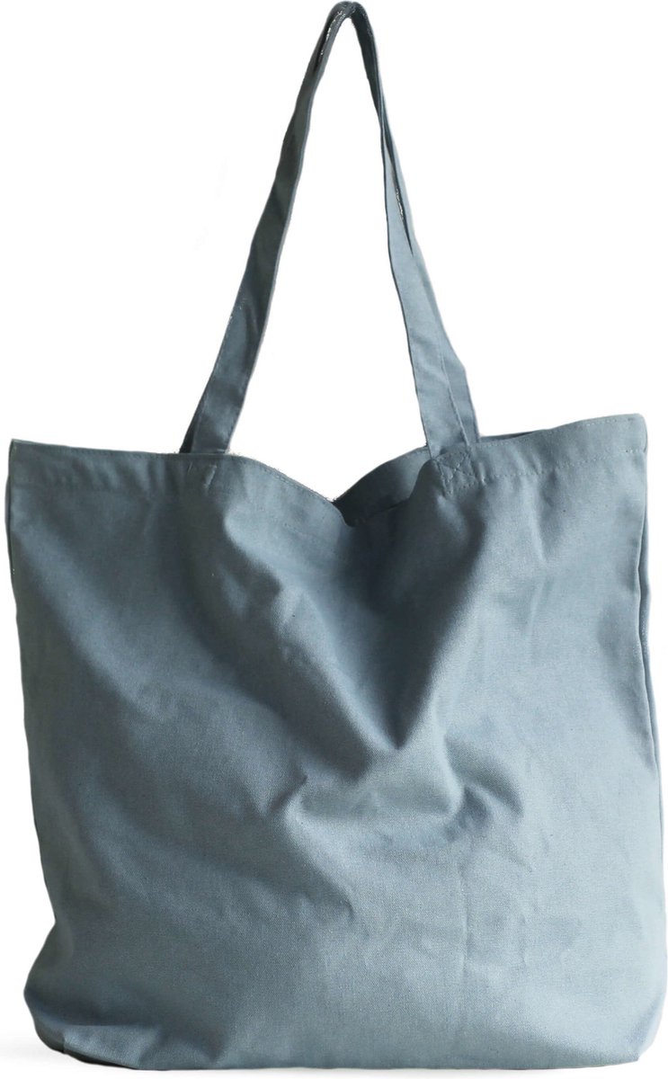 10x canvas strandtas Blauw