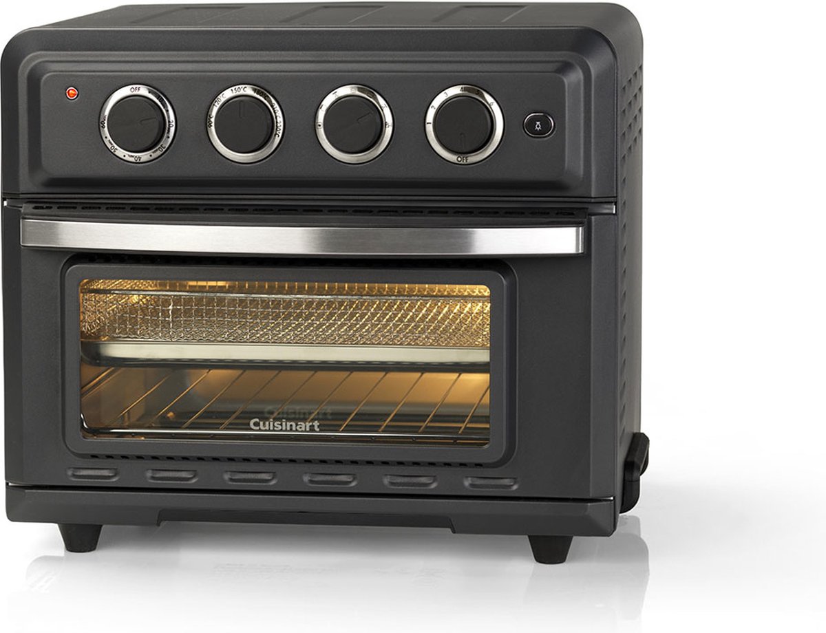 Cuisinart Air Fryer en Hete Lucht Mini Oven TOA60E 7 Programma's 90 seconden opwarmtijd 17 Liter 1 tot 4 personen 6 temperatuurinstellingen tot 230°C Zwart