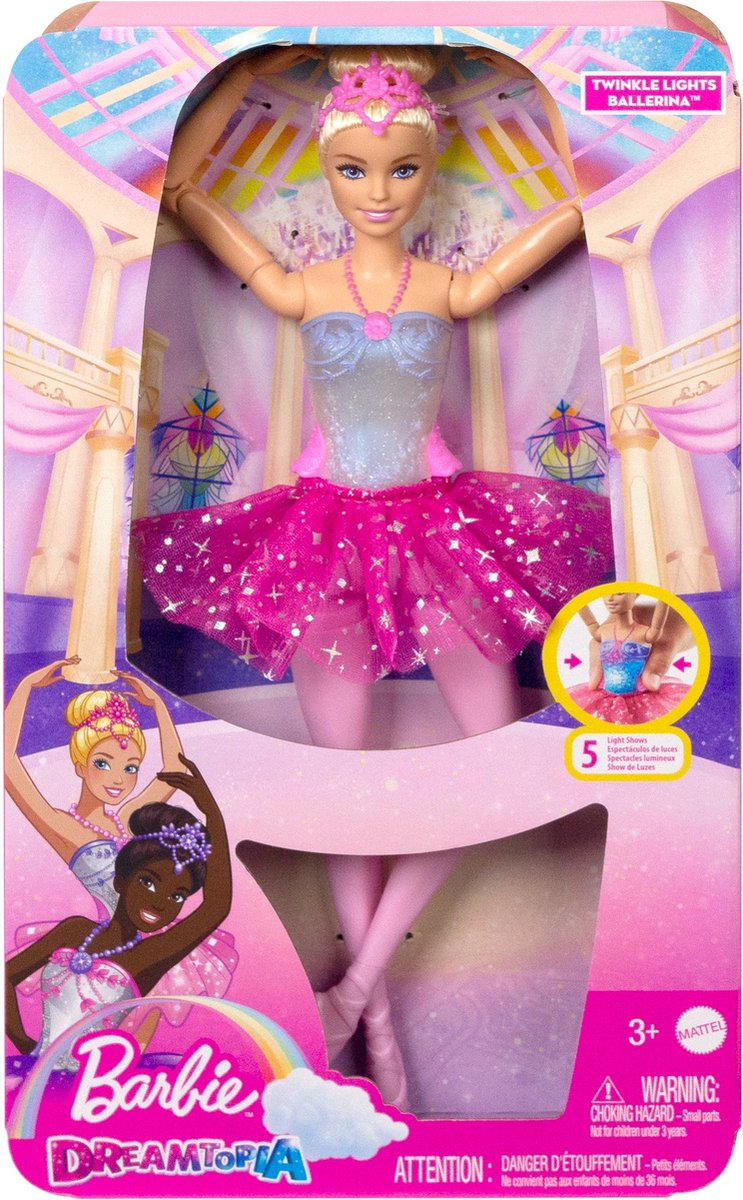 Barbie Dreamtopia - Barbiepop - Blonde ballerina met twinkelende lichten — afbeelding 5