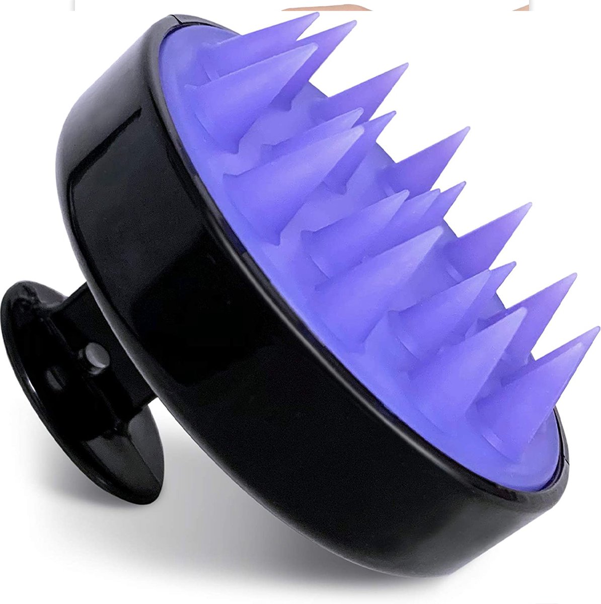 Goedkoopste Aurgan Scalp Massager -Massagekam - hoofdhuid massage - shampookam - paars/zwart
