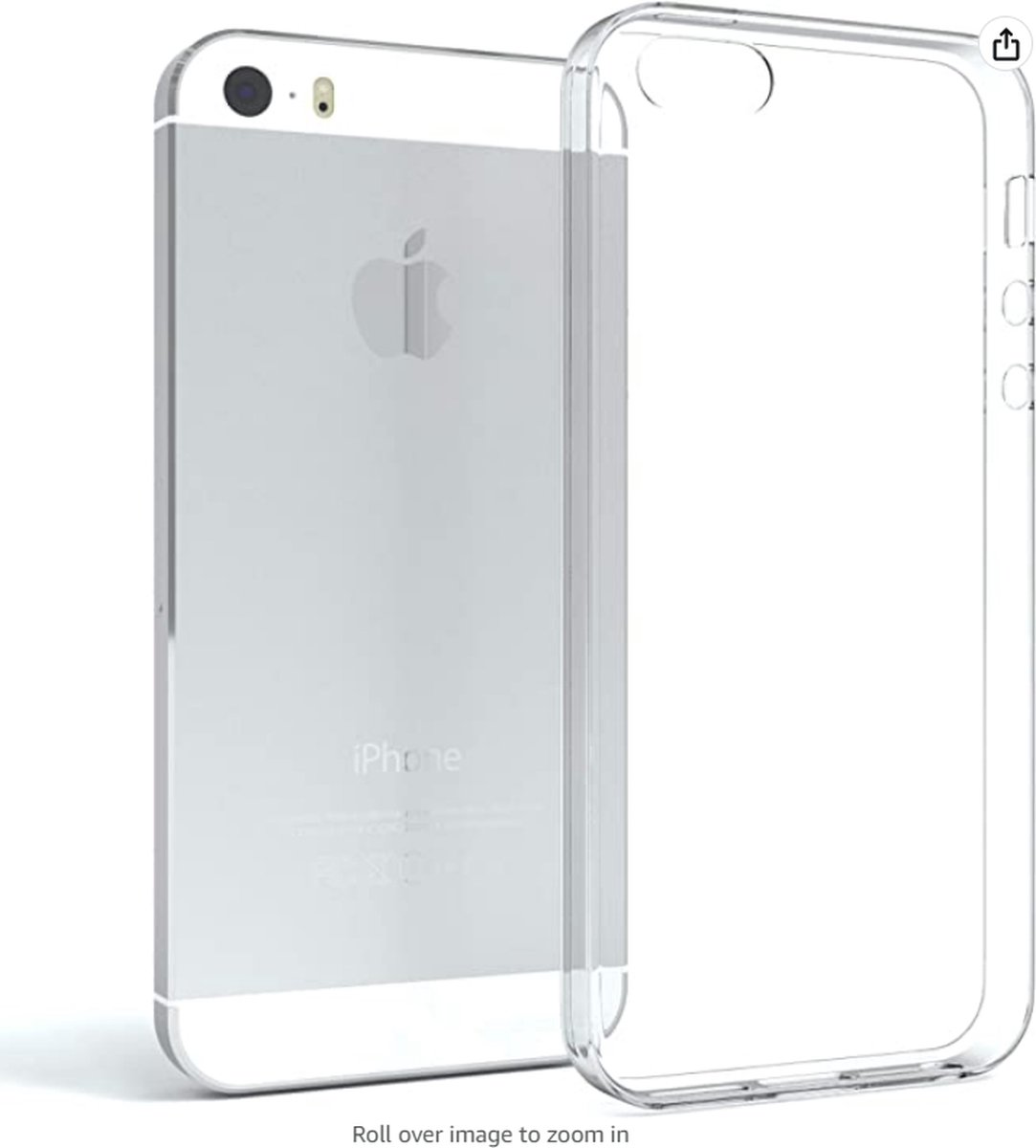 hoesje geschikt voor iphone 5c - 5s/se/ hoesje case siliconen transparant