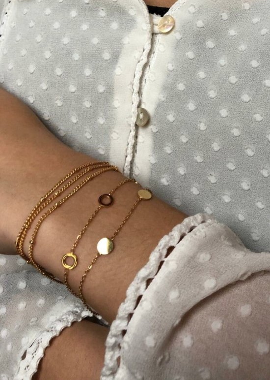 Little dots armband Fanciy.nl zilver stainless steel nikkel