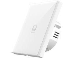WOOX R7063 Smart wall light switch, WiFi 2.4Ghz, Schuko, <= 800W, 10-30m, White