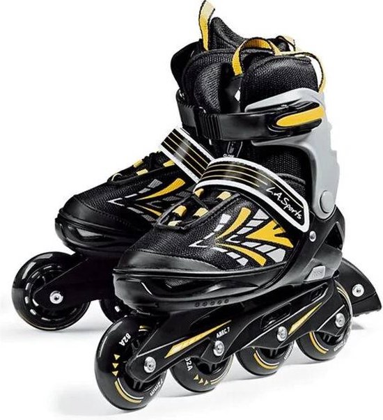 Kinder Inline Skates Junior Stripes Geel (maat 3337)
