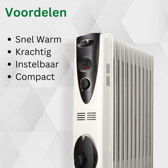 Sahara Olieradiator - Oliegevulde Radiator - Kachel Elektrisch ...