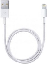 Oplader kabel 1 meter geschikt voor Apple iPhone 6,7,8,X,XS,XR,11,12,13,14,Mini,Pro Max - USB kabel - Gecertificeerd