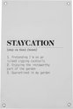 Housevitamin - Tuinposter 'Stay-cation' (40x60cm)