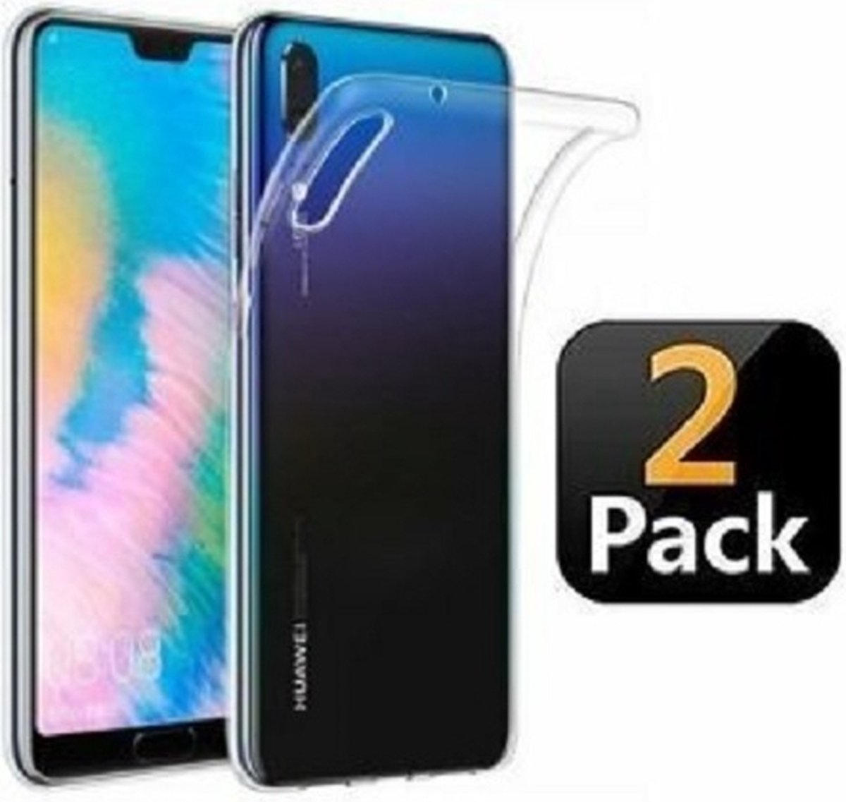 Huawei P30 Hoesje Siliconen TPU Transparant 2x