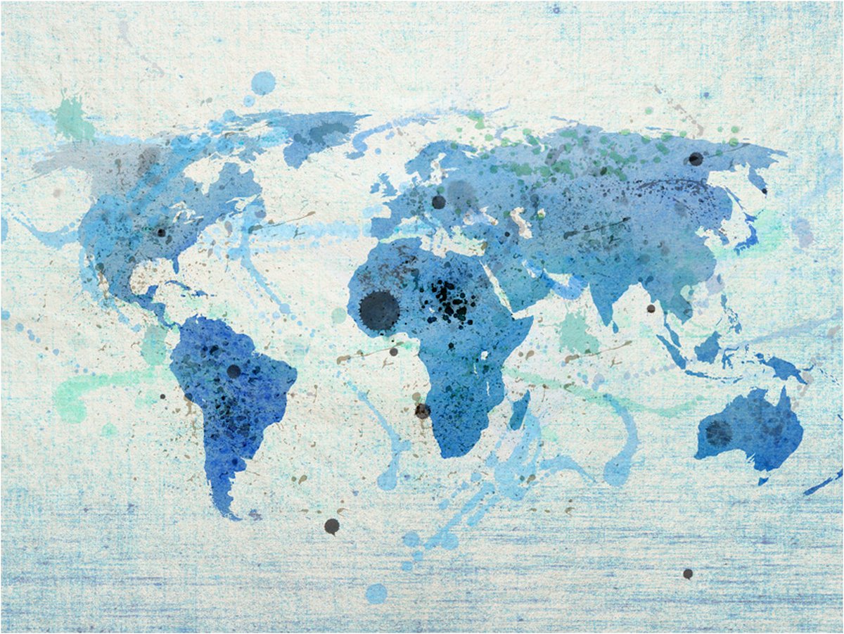 Fotobehang - Cruising and sailing -  The World map.