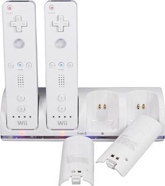 S&C - Dual Dock Charger Station Voor De Nintendo Wii Controller Dock  oplader - 4in1... | bol.com
