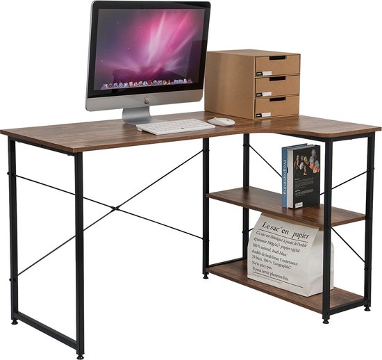 CT5 Bureau | 100% MELAMINE | Atlantic Pine, Wit - Scandinavisch
