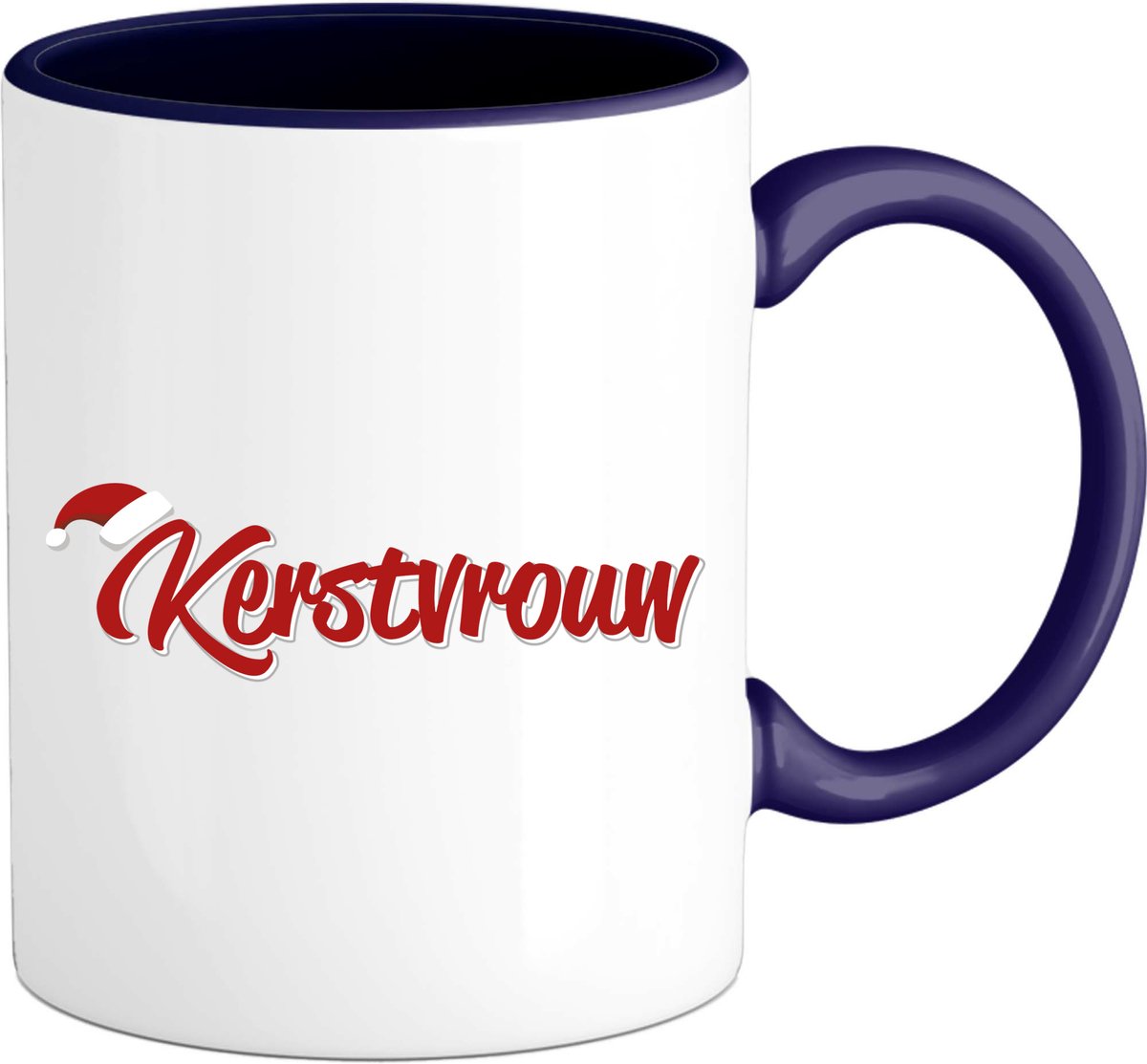 Kerstvrouw - Mok - Navy Blue