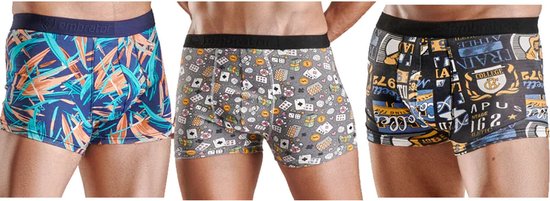 Embrator Lot de 2 boxers homme imprimé camouflage marron taille 2XL