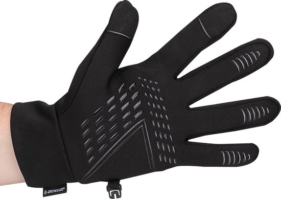 Dunlop Touchscreen Handschoenen M - Warme Touchscreen Handschoen - Sporthandschoen - Unisex - Zwart