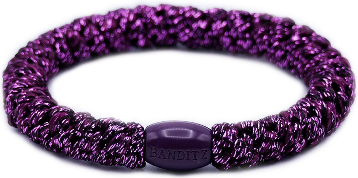 Banditz Haarelastiekje en armbandje 2-in-1 purple fairy dust glitter| DEZELFDE DAG VERZONDEN (vóór 15.00u besteld)