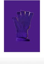 Handschoenen zonder vingers paars -
