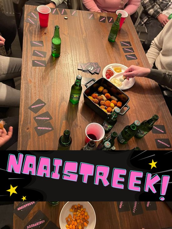 Thumbnail van een extra afbeelding van het spel Naaistreek kaartspel | Drankspel | drank spelletjes | 18+ | Drinking Heroes