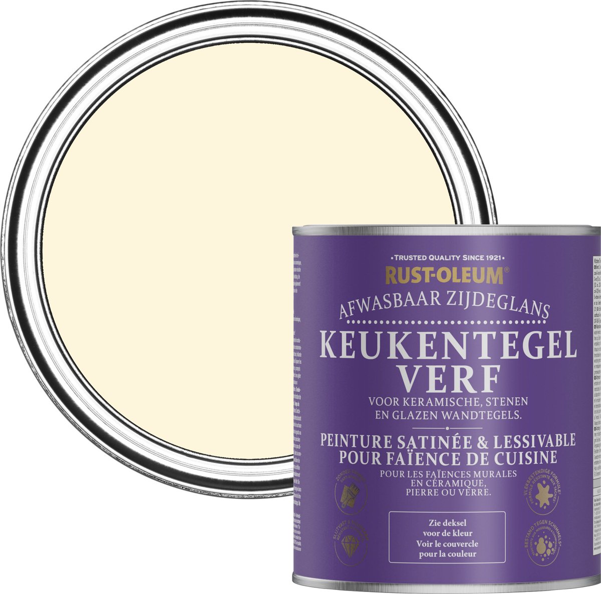 Rust-Oleum Crème Keukentegelverf Zijdeglans - Slagroom 750ml