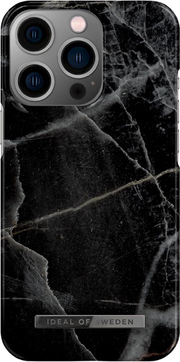 iDeal of Sweden Fashion Case iPhone 13 Pro Black Thunder Marble
