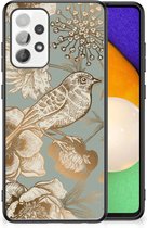 Bloemen Hoesje geschikt voor Samsung Galaxy A52 | A52s (5G/4G) Vintage Bird Flowers