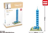 Nanoblock, Brickkies®, Taipei 101 Tower in Taiwan, 1163 Bouwblokjes, nr 2466