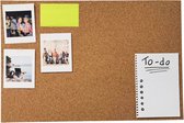 Prikbord kurk 40 x 60 cm | Fotofabriek Kurkplaat | Kurkwand | Moodboard | Zelfklevend | Bruin