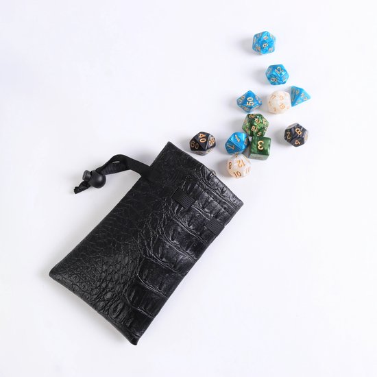 Thumbnail van een extra afbeelding van het spel Lapi Toys - Dungeons and Dragons dobbelstenen mega set - D&D dobbelstenen - D&D polydice - 4 sets (28 stuks) - Acryl - Met gratis dice bag - Meerkleurig