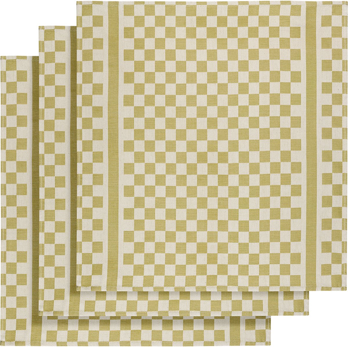 De Witte Lietaer Theedoek Groom-A - 3 stuks - 65 x 70 cm - Katoen