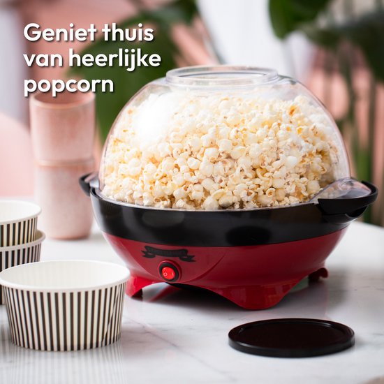 Gadgy Popcorn Machine Rond met Anti-aanbaklaag - Popcorn Maker Stil en Snel - 5 liter - Funcooking voor Party & Kids - Popcornpan - Cadeau voor Kind — afbeelding 2