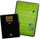 Tactiekbord Voetbal - Zwarte Coachmap inclusief magneten en uitwisbare stift - Coachbord - Tactiekmap voetbal