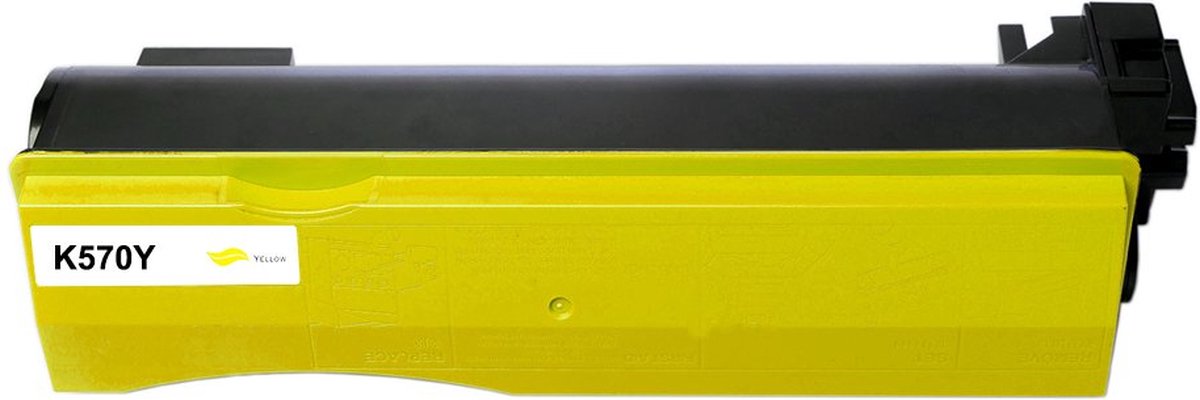 Kyocera TK-570Y Toner Cartridge Geel 12000 Pagina's - TK-570Y Compatible - TK-570Y Alternatief - Huismerk Toner - Kyocera Inktcartridge - Voor P7035cdn FS-C5400DN - Kyocera TK-570Y