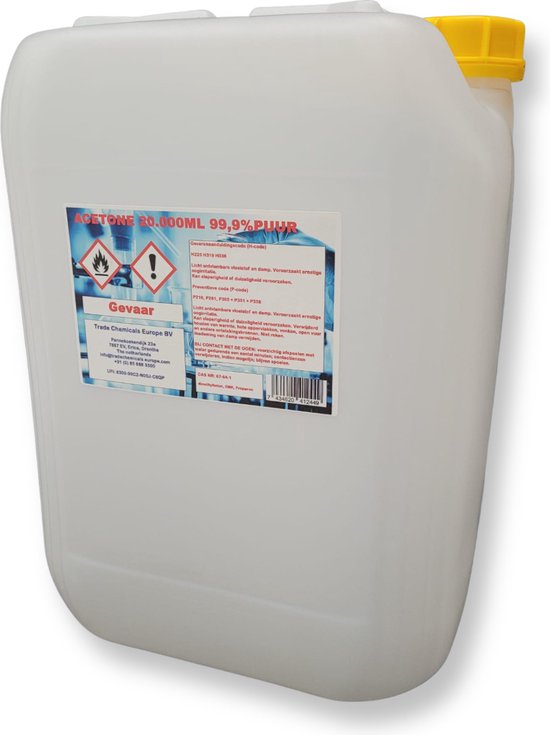Zuivere - Aceton - Propanone - Verf verdunner - Nagellak remover - 20000ml  - 20 Liter... | bol.com