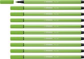 STABILO Pen 68 - Premium Viltstift - Lichtgroen - Doos 10 stuks