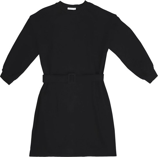 Zwarte Sweaterdress Funky - Maat S - Zwart - Merk Daphnea Paris