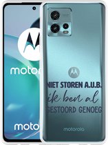Motorola Moto G72 Hoesje Niet Storen A.U.B. - Designed by Cazy