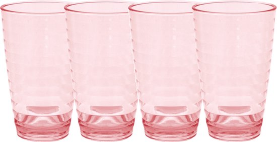 Eurotrail Limonade glas - 400 ml - 2 st. - Red — afbeelding 2