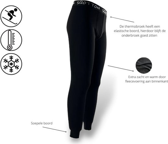 Thermo ondergoed kind | Thermobroek kind | Wedze 100 | Zwart