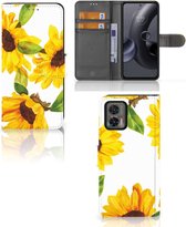 Hoesje geschikt voor Motorola Edge 30 Neo Zonnebloemen