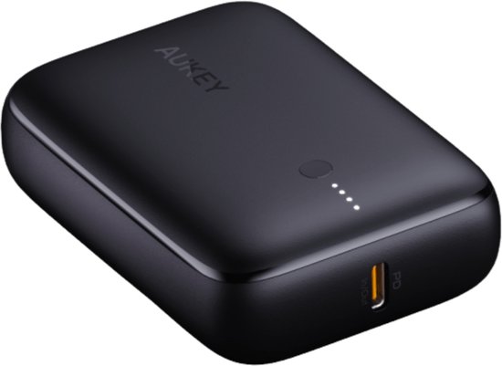 AUKEY Basix Mini Single USB-C Powerbank 10.000 mAh Power Delivery 18W -  Zwart | bol.com