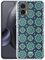 Motorola Edge 30 Neo Hoesje Mandala Patroon - Designed by Cazy