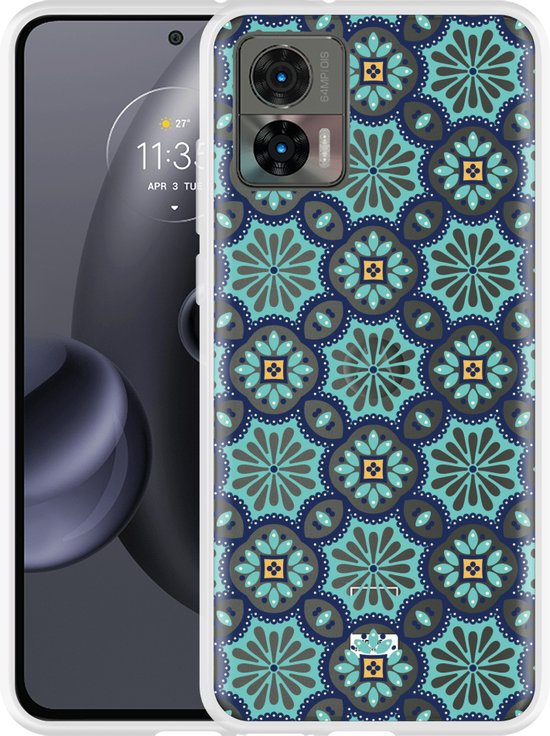Motorola Edge 50 Neo / Edge 60 Neo Hoesje - MobyDefend Luxe Wallet Bookcase (Magnetische Sluiting) - Blauw