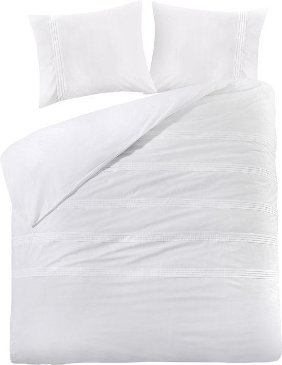 Housse de couette Papillon Agatha - Double - 200x200/220 cm - Wit