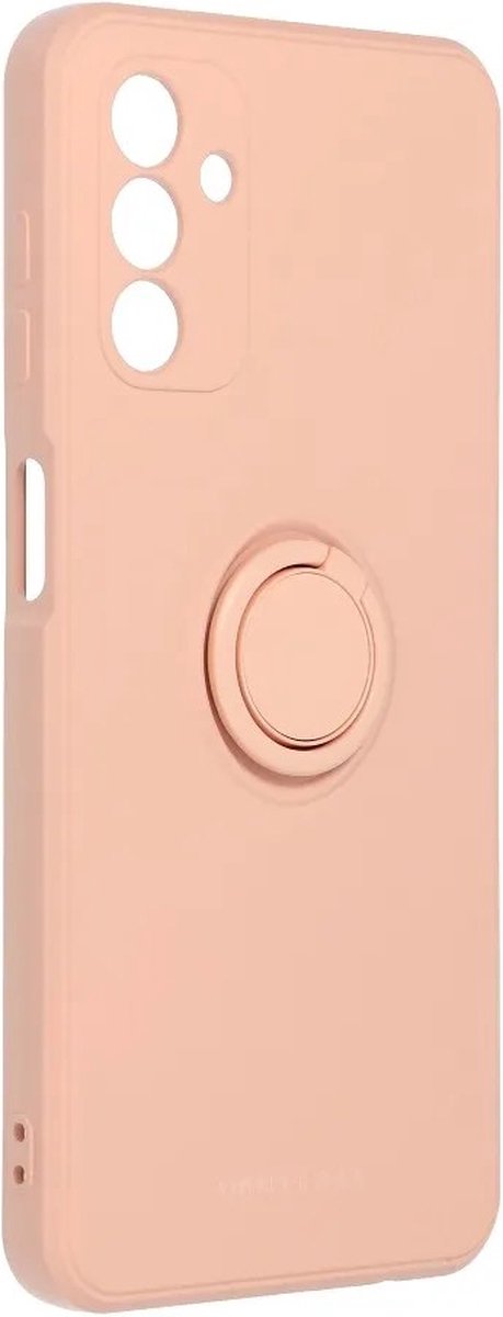 Roar Amber Siliconen Back Cover hoesje met Ring Samsung Galaxy A13 5G / A04s - Roze
