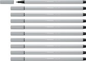 STABILO Pen 68 - Premium Viltstift - Licht Grijs - Doos 10 stuks