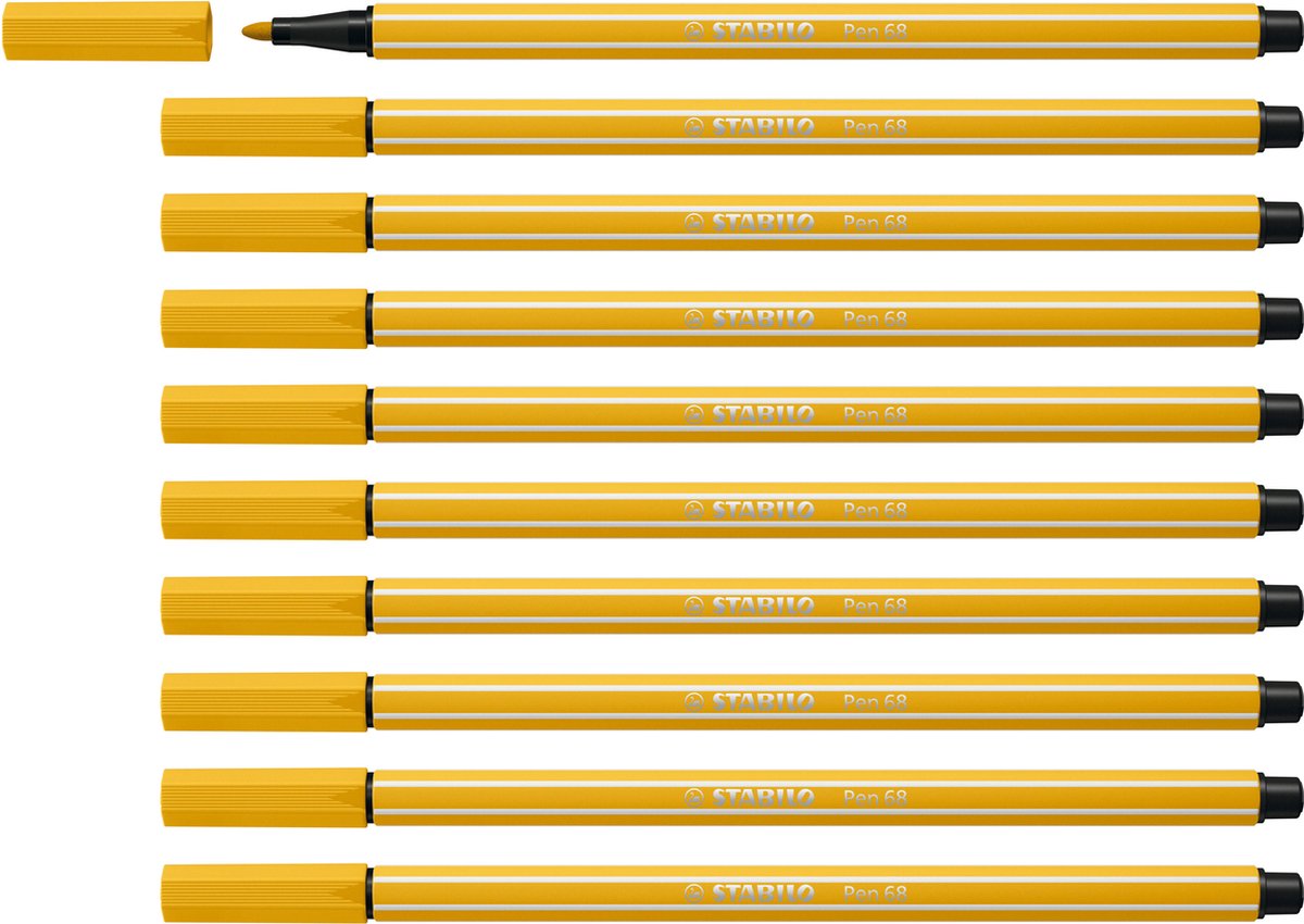 STABILO Pen 68 - Premium Viltstift - Curry - Doos 10 stuks