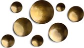 Vidi Wandornament - Wanddecoratie - Muurdecoratie voor Binnen - Wand decoratie - Woonaccesoires - Woondecoratie - Goud