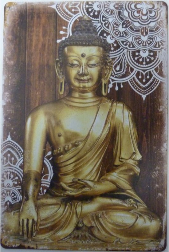 Wandbord Tuin Spirtueel - Boeddha - Buddha