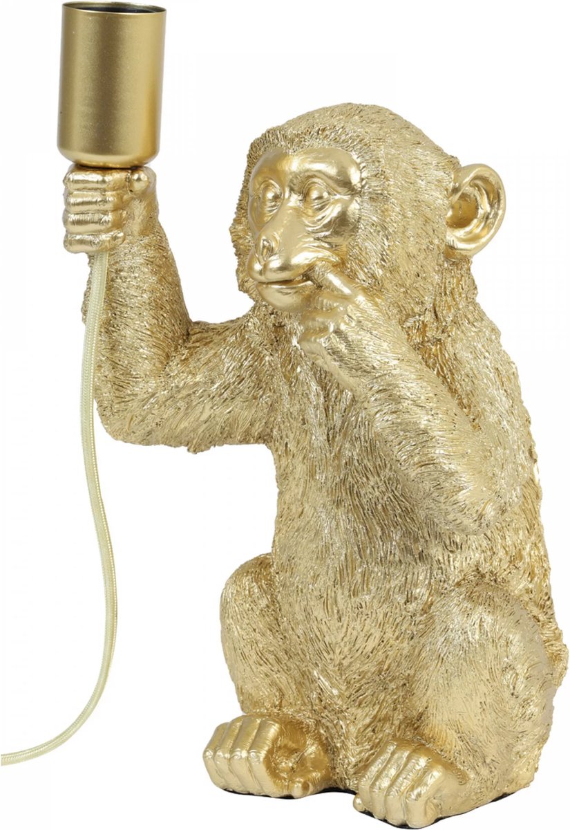 Monkey Tafellamp goud