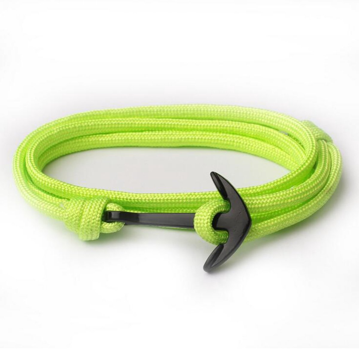 Kungu - Neon groen - Wikkel Verstelbaar - Luxe rope armband voor heren en dames - Outdoor Milano line - Cadeau - Geschenk - Voor Man - Vrouw - Armbandje - Jewellery